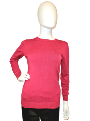 Pullover Rundhals Cherry Small