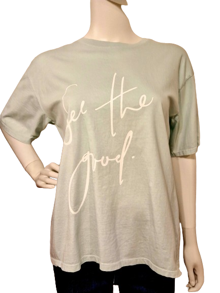 T-Shirt "See the good" Mint